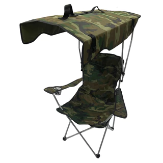 Cadeira Camping Portatil Dobravel Camuflada com teto toldo cobertura porta copos suporta até 150kg