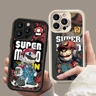 Para Samsung Galaxy A35 A55 A05 A05S A15 A54 A13 Caixa De Telefone Super Mario Fun A23 A33 A53 A73 A12 A32 A14 A34 A52 A52S A72 A31 A51 A71 Capa De Silicone Anti-Queda