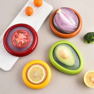 Caixa de armazenamento à prova d'água e selada caixa de armazenamento de frutas e vegetais de silicone caixa de armazenamento de abacate fatiada de limão
