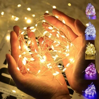 Cordão De Luz LED 1/2/3 Metros/Fio De Fada De Cobre mini Adequado Para Quartos , Casamentos , Festas , Decoração Da Casa De Natal , Presentes , Flores