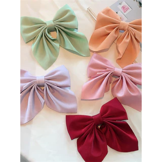 1 Peça Ladies Spring Summer Candy Color Bow Cute ins Style Duckbill Clip Influenciador de Pato Influenciador de Pato Cabeça de Pato Cabelo de Costas Acessórios Diários para Cabelos