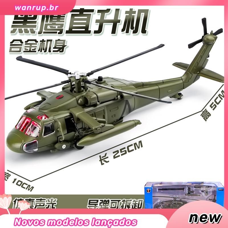Helicóptero De Ar De 25cm Militaria Modelo / Aeronave / Avião / Combate Do Exército / Eua / Brinquedos