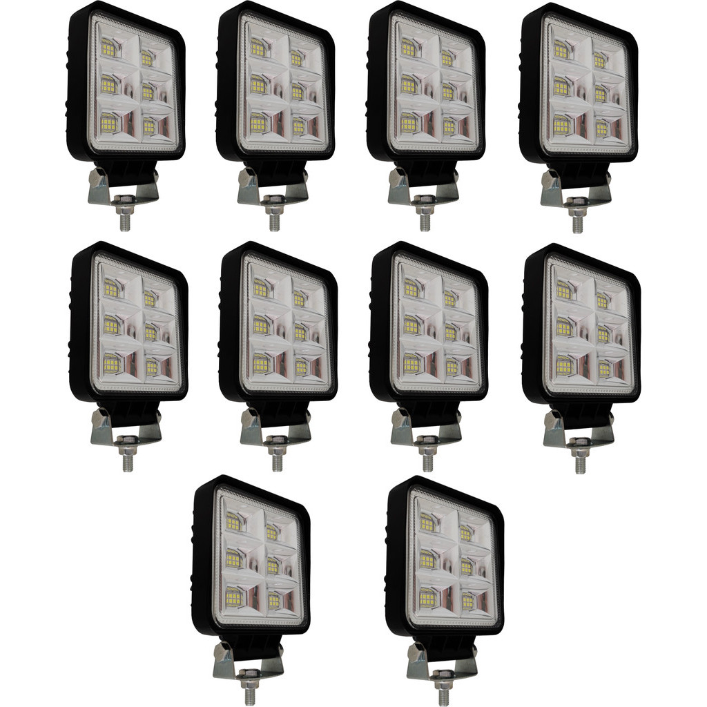 10 Farois De Milha 96 Led Extra Forte 144w Trator Caminhão LE-6721 ...