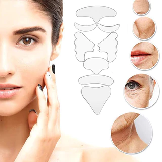 Adesivos Reutilizáveis De Silicone Anti-Rugas Para Remoção De Adesivo O Pescoço Da Testa Cuidados Com A Pele