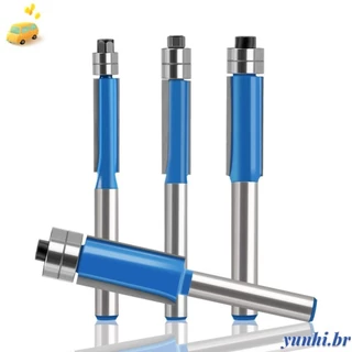Fresa YUNHI , Broca De Roteador Com Duplo Rolamento De 6MM , Cortador De Carboneto De Alta Eficiência Ferramenta Para Trabalhar Madeira