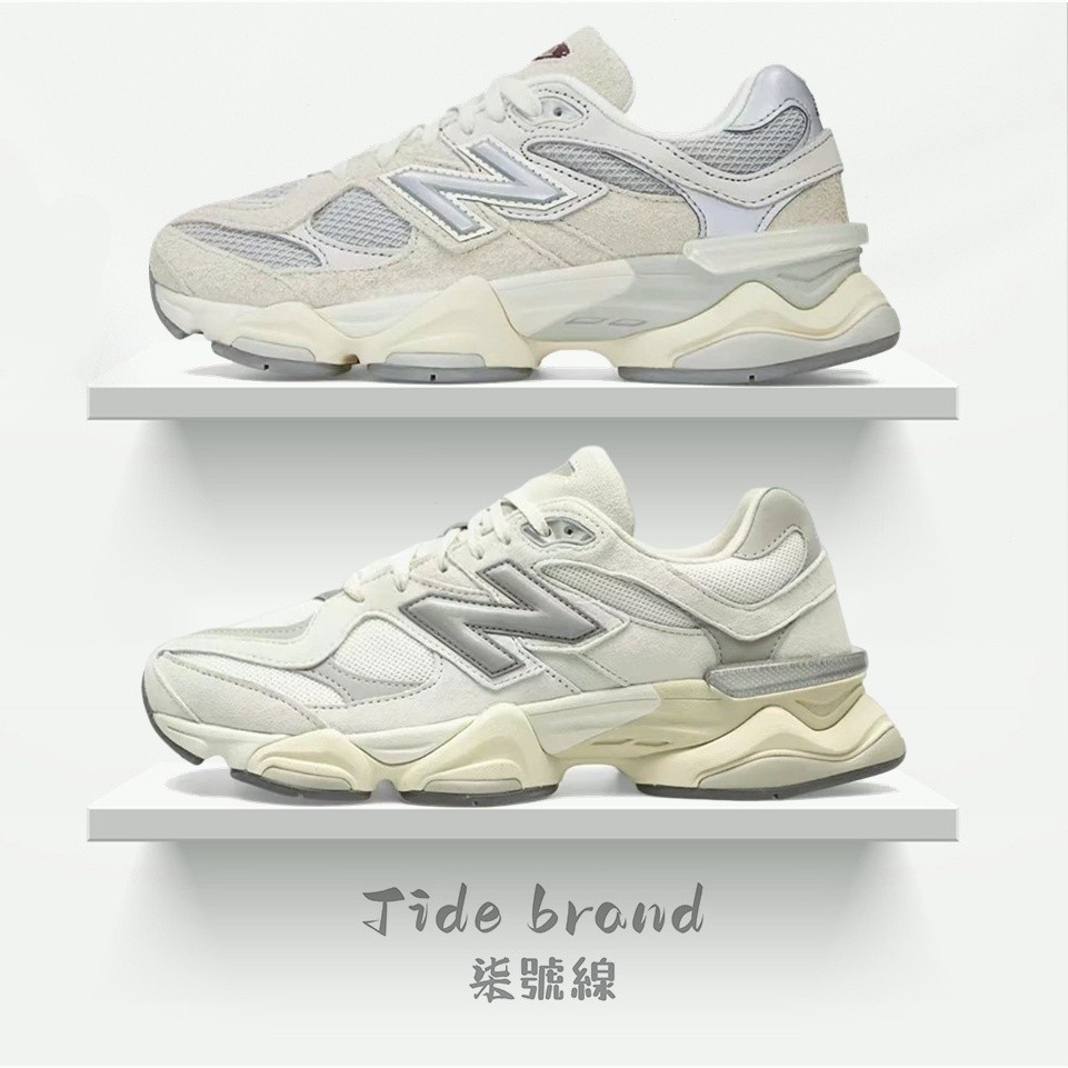 No.7-New NB 9060 Casual Yuanzu Cinza Branco U9060ECA U9060LNY