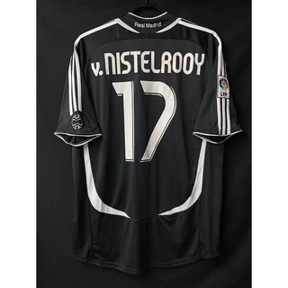 Camiseta Retro Camisetas 2006-2007 Curto Anual 17 # V.NISTELR00Y 7 RAUL 3 R . Camisa CARLOSFootball Personalização RI7Z