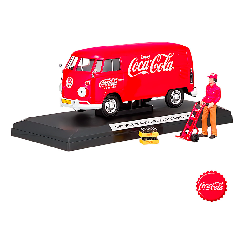 Miniatura Cocacola 1963 Vw Type 2 Cargo Van 1/24 Shopee Brasil