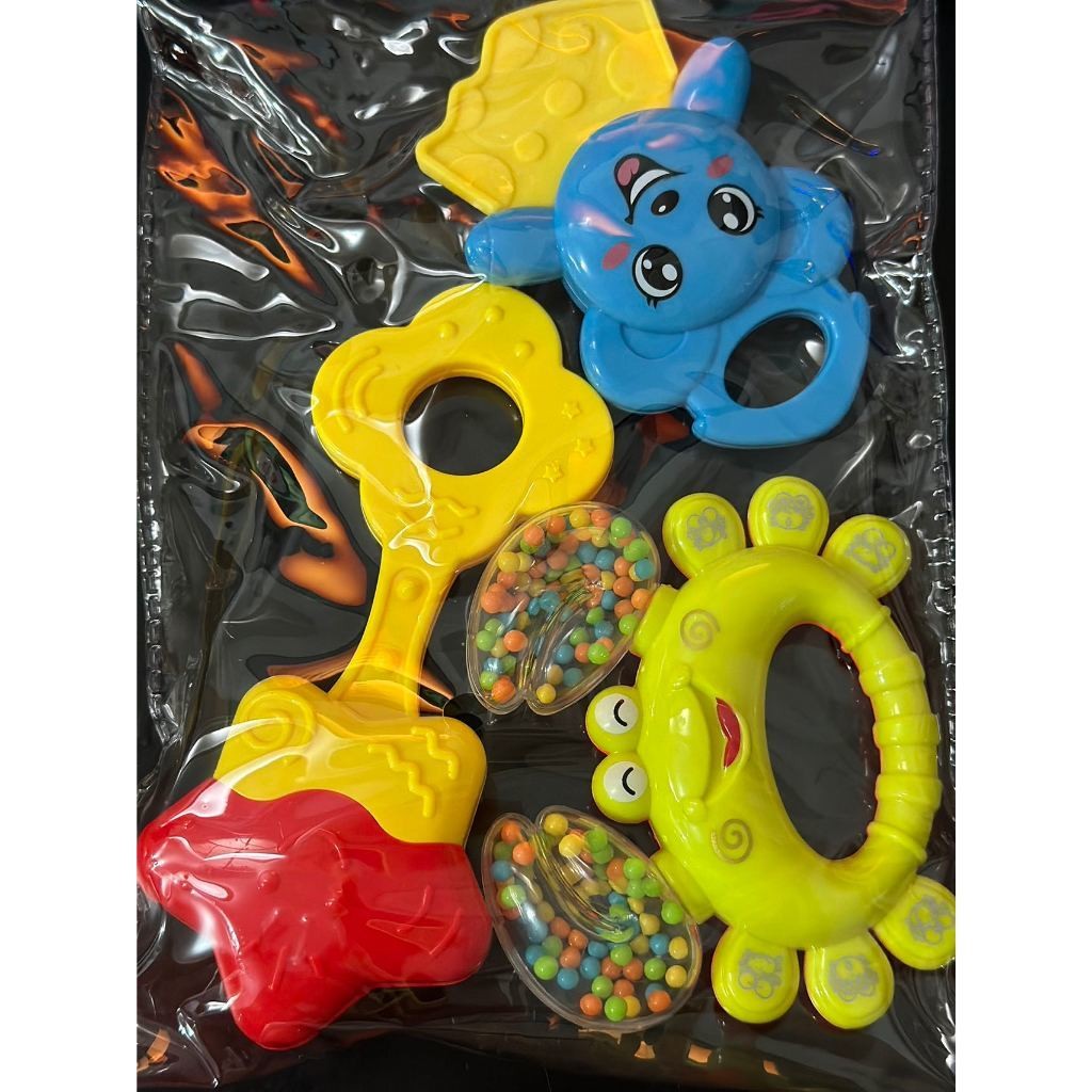 Top toy Brinquedos Para Bebê Kit com 3 pçs Chocalho Colorido | Shopee ...