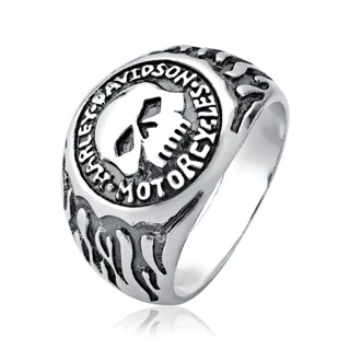 Anel Masculino de Prata 925 Caveira Envelhecida em Oferta na Shopee