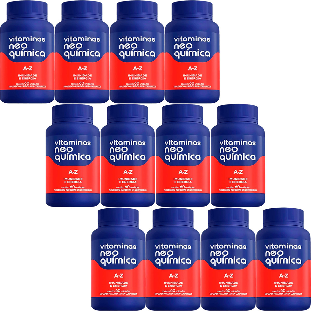 Vitaminas Neo Química A - Z com 60 Comprimidos | Shopee Brasil