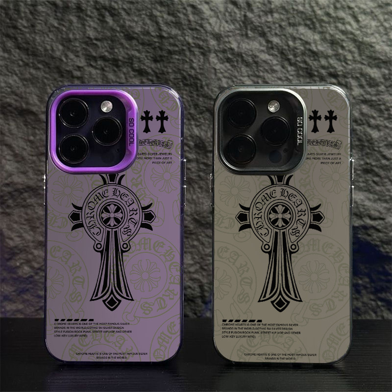 CHROME HEARTS ケース Capinha Capa Samsung anti impactoe Fosco Popular Chrome Hearts