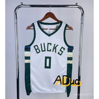 Masculina Hot pressed Camisa Regata Damian Lillard white Association Edition Swingman de basquete Jersey