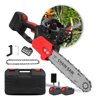 Motosserra Elétrica a Bateria 12” Potente Sem Fio e Pronta para o Trabalho Pesado NOXMIX em Oferta na Shopee