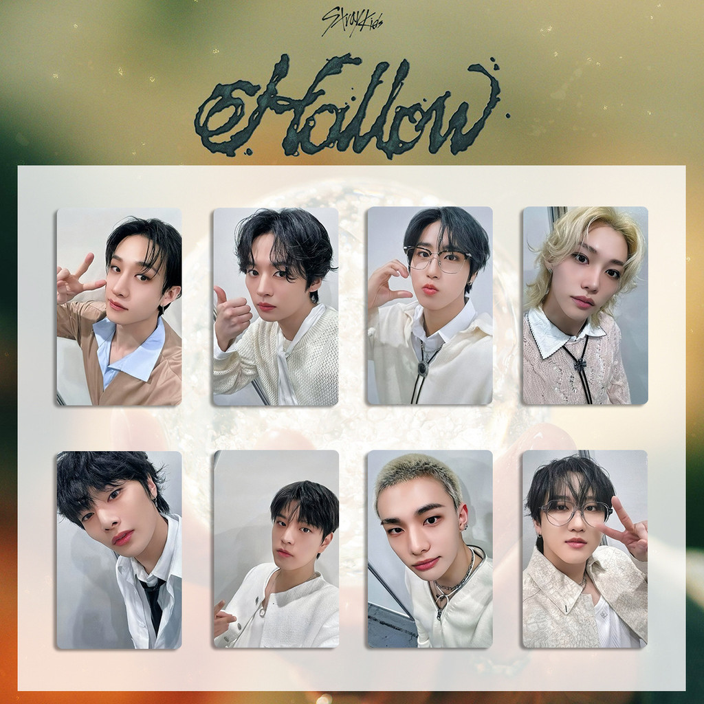 8-9pcs STRAY KIDS Torre Oca RECORD HOP Lomo Cartões PVC Cartão