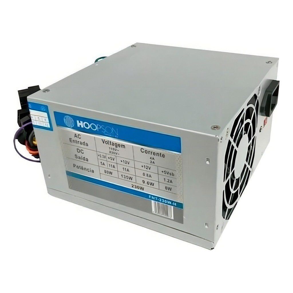 Fonte de alimentação ATX para PC Hoopson 230W BiVolt  FNT-230W-H / USADO