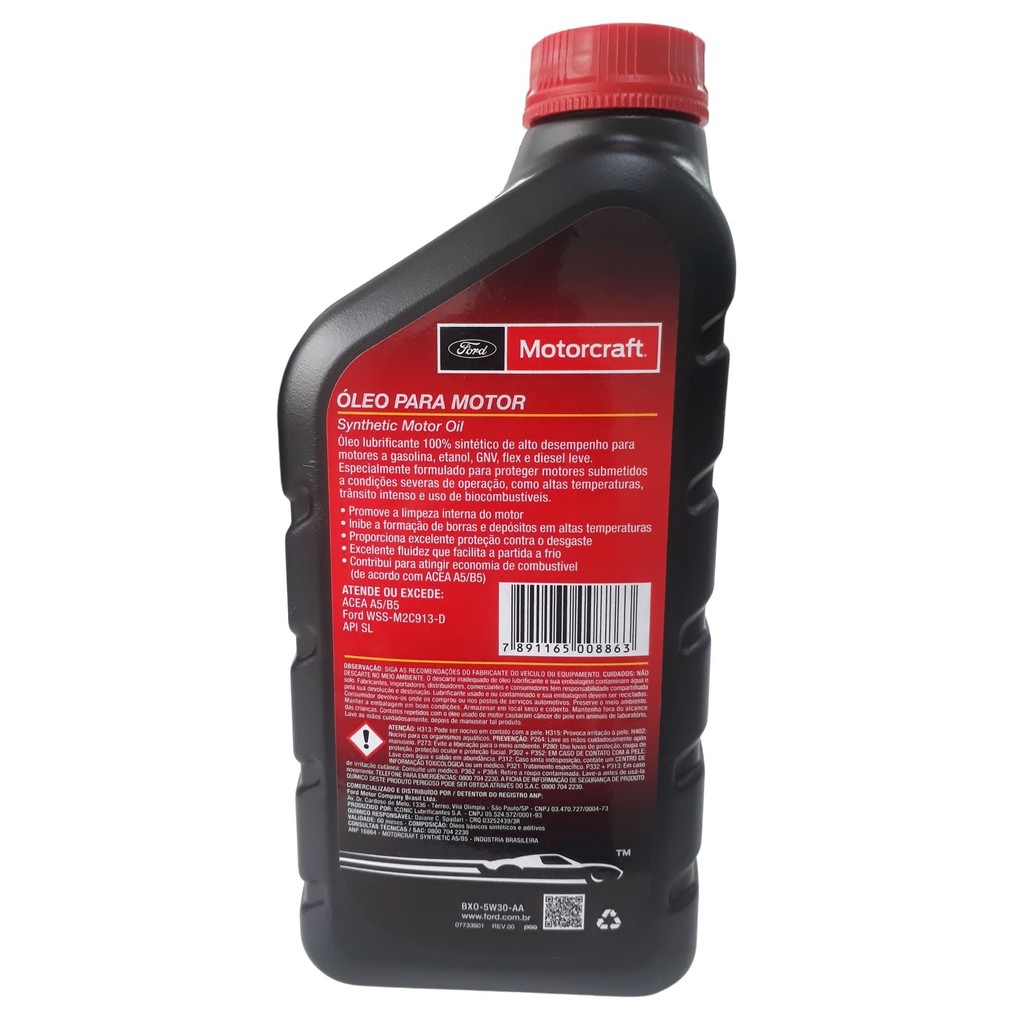 10 litros óleo 5w30 Motorcraft Ford Ranger 2013 a 2023 | Shopee Brasil