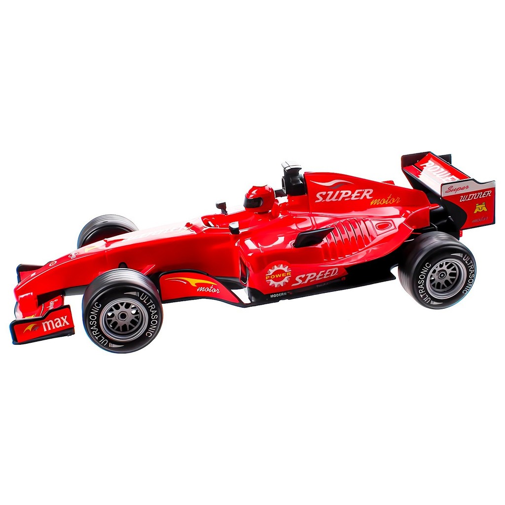 Carrinho Ferrari Fórmula 1 Vermelho Fricção Escala 1:18 Com Luz E