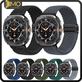 Pulseira Para Samsung Galaxy Watch Ultra Masculino Nylon Tecido Magnética Pulseira Para Samsung Galaxy Ultra 47mm