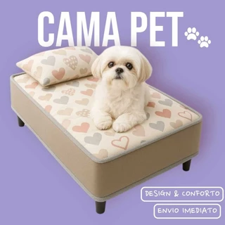 Cama para Cachorro Ortopédica Impermeável M | Suporte até 50kg – Caminha Pet Conforto Premium