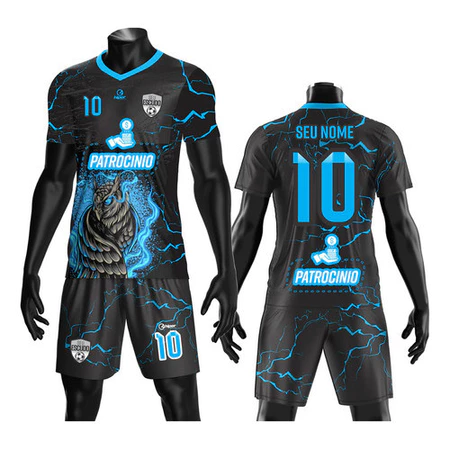 10 Kits Camisa E Calçao Uniforme Futebol Personalizados Dry