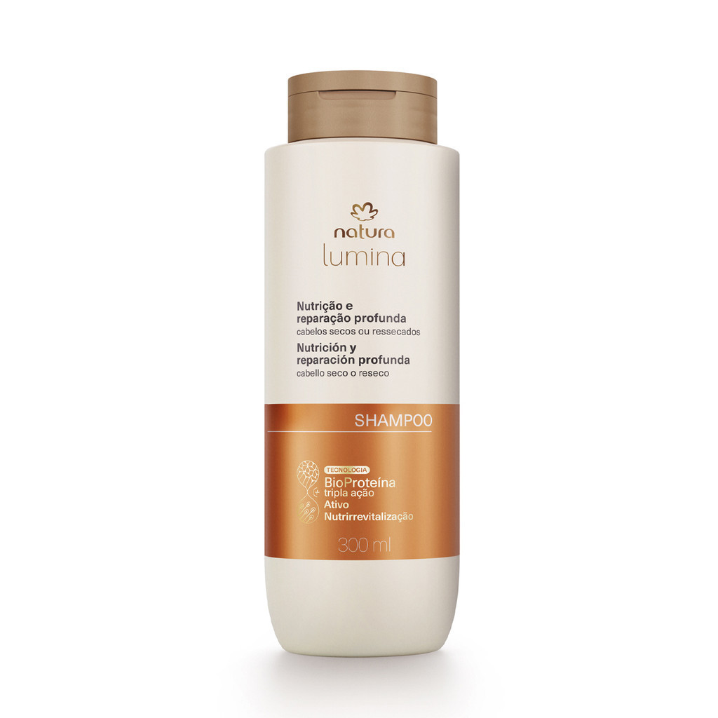 SHAMPOO NATURA LUMINA NUTRIÇÃO E REPARAÇÃO PROFUNDA 300ML | Shopee Brasil