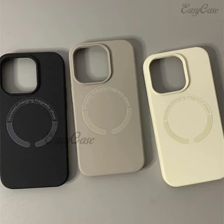 Estojo Original De silicone Líquido Magnético Colorido Para iPhone 15 14 13 12 11 Pro Max Macio anti-Queda E Tampa Traseira Antiderrapante