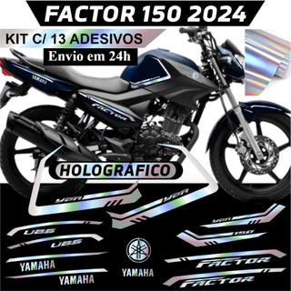 Adesivo Yamaha Factor 150 2024 Adesivo Holográfico F01