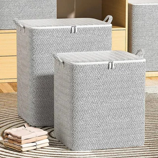 Saco de Armazenagem Acolchoado Grande Capacidade Dobrável Duvet Blanket À Prova d