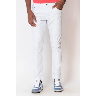 Calça Masculina Sarja Slim Polo Wear Branco