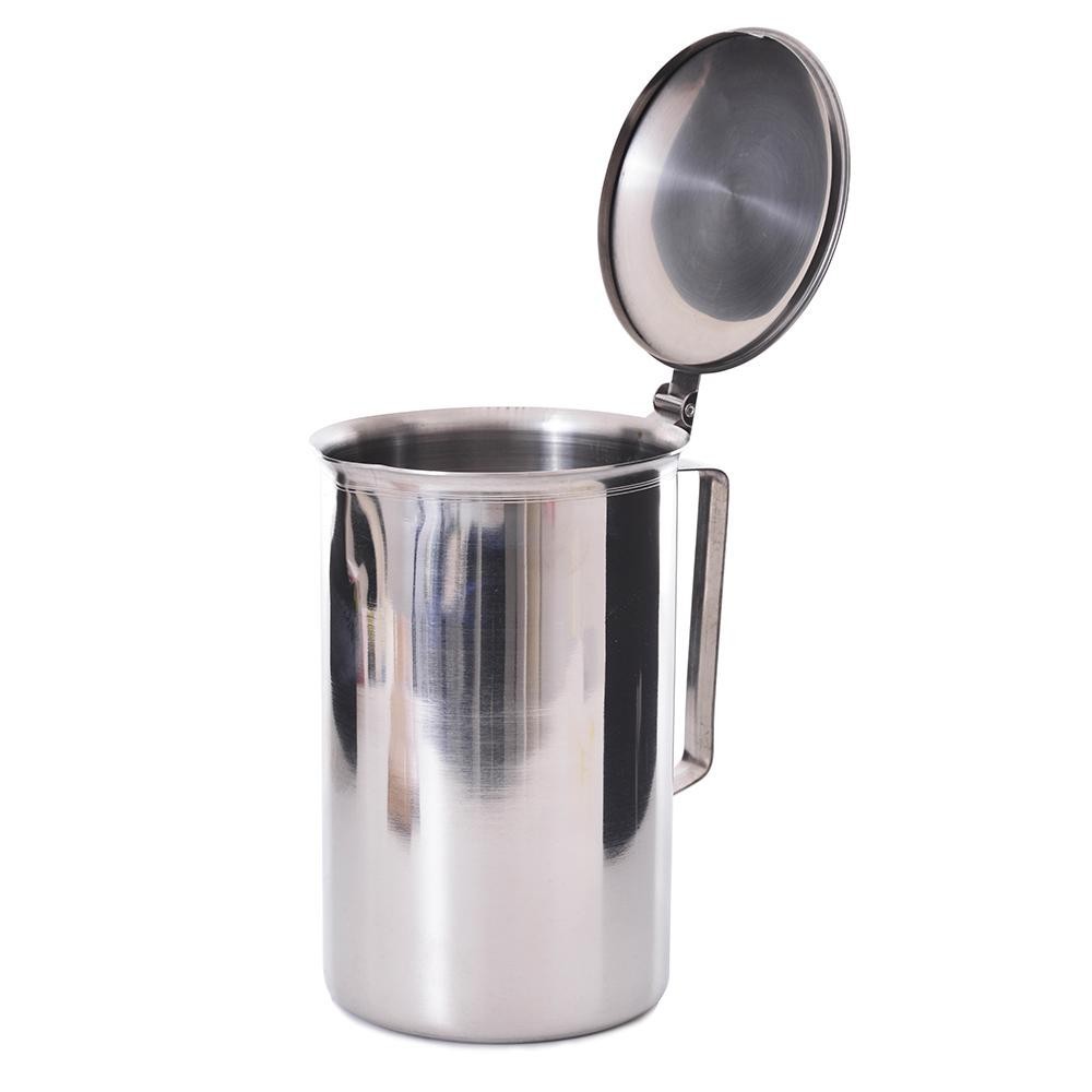 Jarra em Inox Prata 2 Litros com Tampa e Aparador de Gelo | Shopee Brasil
