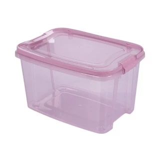 Caixa Organizadora Gran Box Alta com Alça e Trava Plasútil 6,2L Rosa