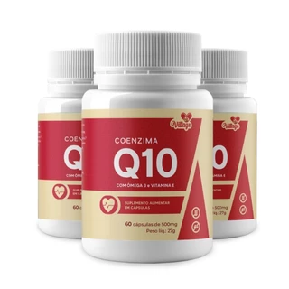KIT 3 Coenzima Q10 VITTAGE  com ômega e vita E - Envio Imediato em Oferta na Shopee