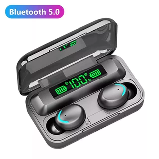 Fone de Ouvido Bluetooth TWS F9 com Case Power Bank Display Digital e Microfone