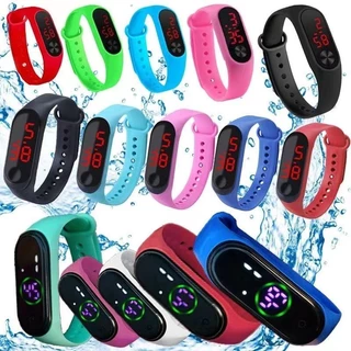 Relógio Digital Mi Band Tela LED Touch Pulseira de Silicone Moda Unissex Relógio LED Eletrônico TOP