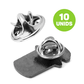 Tarraxa Metal Borboleta Para Pins e Broches - Kit com 10