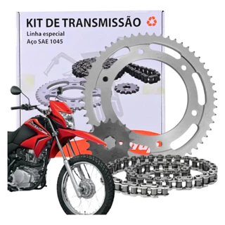 Kit Relação Tração Transmissão NXR Bros 150 2003 a 2015 Original Cofap em Oferta na Shopee