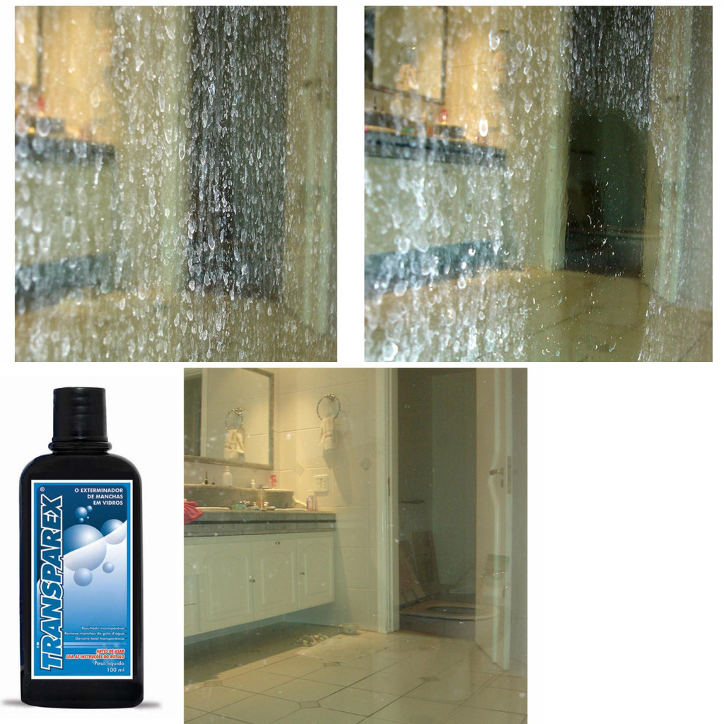 Limpa Box Removedor De Sujeiras Calcificação Esbranquiçado em Vidro