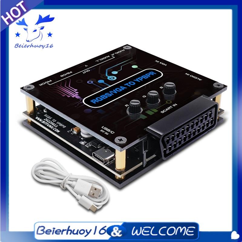 Conversor De Componentes RGBS VGA Para YPBPR SCART YCBCR Consoles De ...