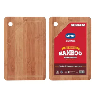 Tabua Mor Bamboo retangular de corte carne 30x20cm