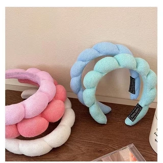 Tiara para cabelo Tiara Nuvem Faixa De Pelucia Skincare De Maquiagem Makeup Fashion The new listing