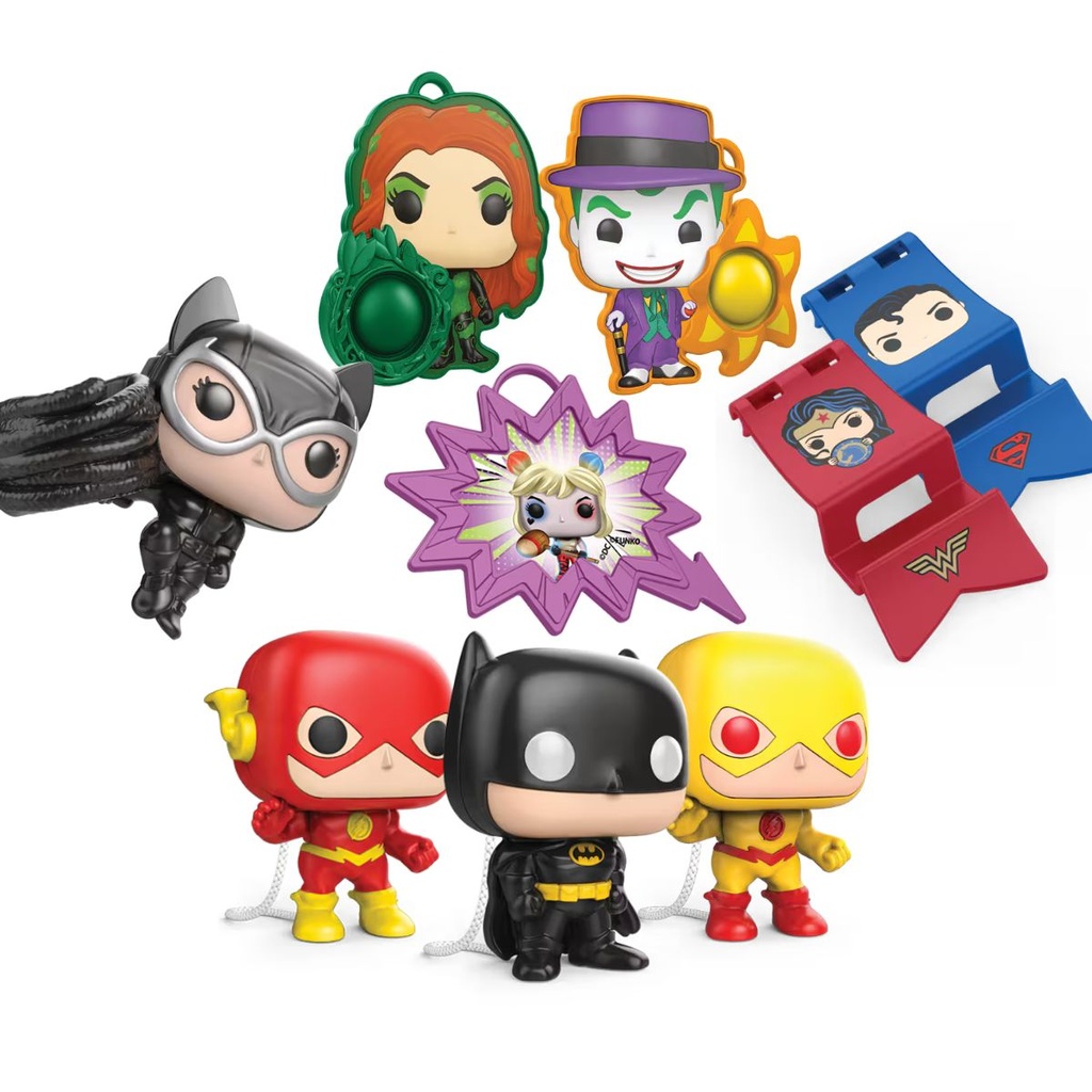 Coleção Completa Miniaturas DC Comics Funko - Kinder Joy | Shopee