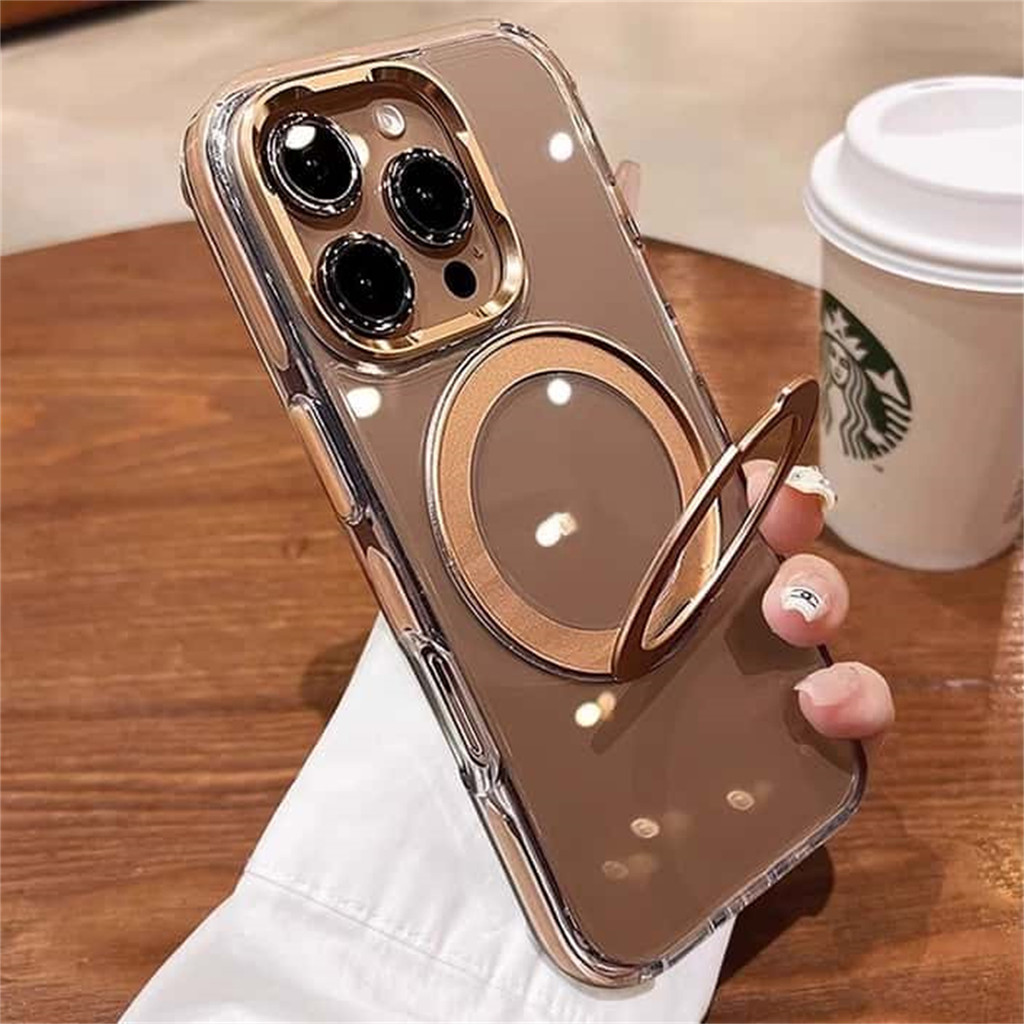 360 Rotação Dobrável Suporte Magnético Caso De Telefone Para IPhone 16 ...