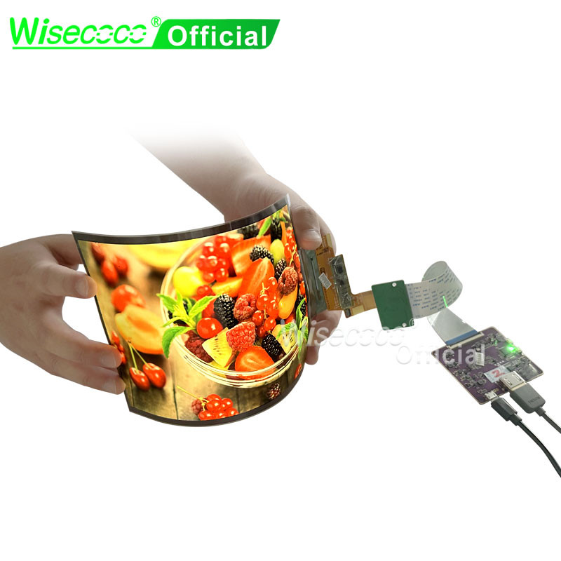 Wisecoco 8 Polegada Display OLED Flexível Curvo AMOLED 1440x1920 Tela ...