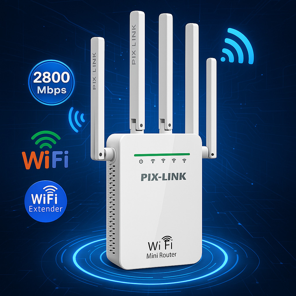 Repetidor Roteador Amplificador De Sinal Expansor Rede Wifi Potente ...