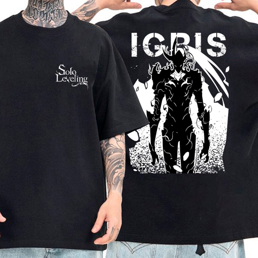 Camisa camiseta básica streetwear "Solo Leveling IGRIS` JS STORE JS ...