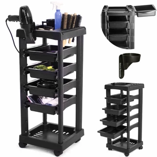 Carrinho Auxiliar multiuso organizador 4 gavetas salão de beleza estética manicure santa clara em Oferta na Shopee