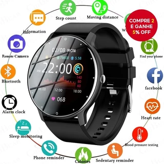 Smartwatch 1.28 Polegadas Tela De Toque Completa Modo Esportivo Frequência Cardíaca Relógio De Trilha De Movimento Andro