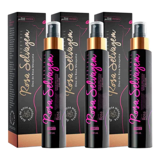 Kit 3 Und Óleo de Rosa Mosqueta Rosa Selvagem 100ml em Oferta na Shopee