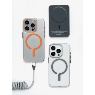 Capa Acrílica Transparente para iPhone 12 13 14 15 16 com MagSafe Proteção De Qualidade